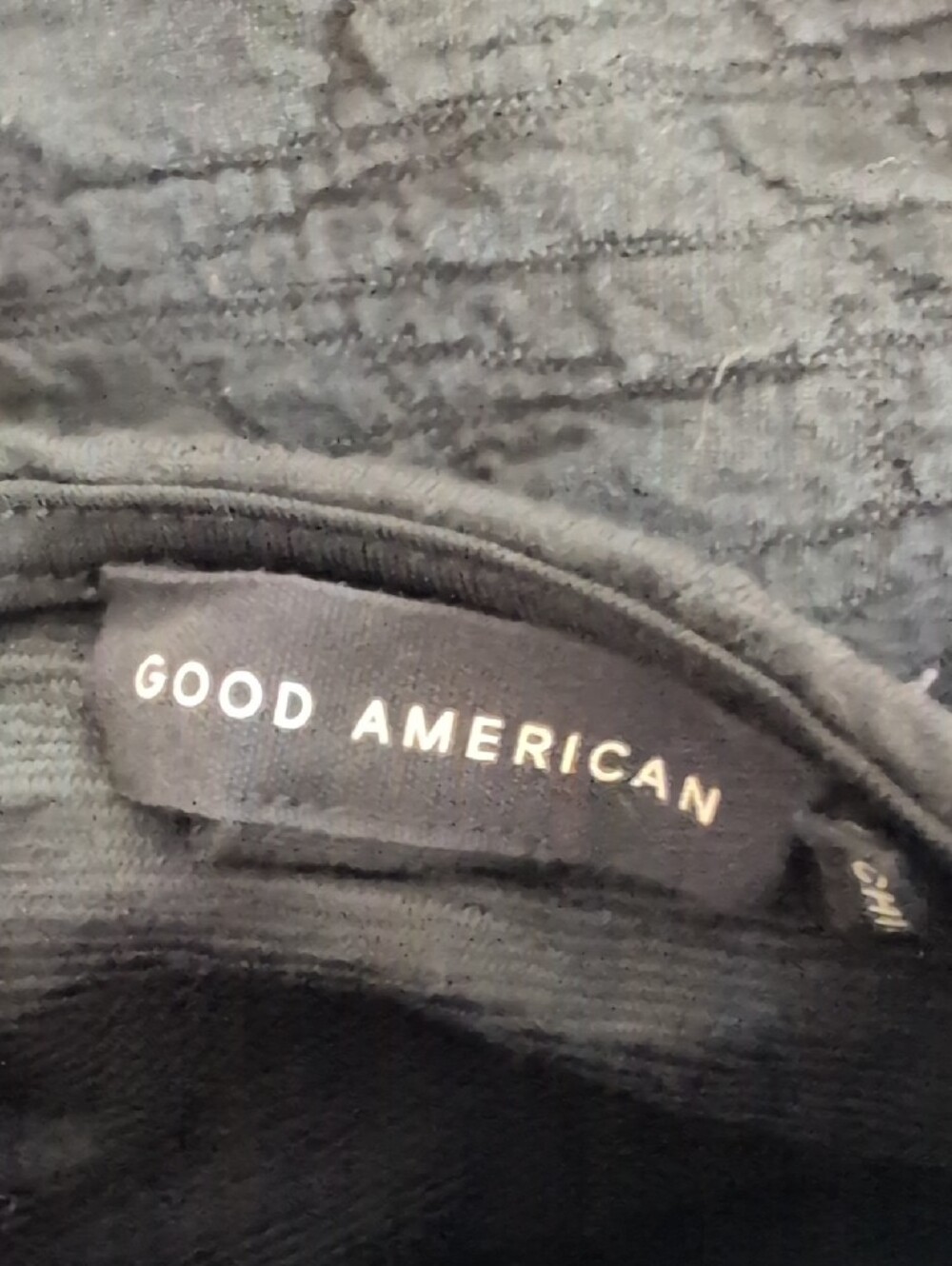 Good American Black Backless Midi Dress with Cutout Detail - Picture 2 of 5